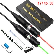 .177 to 50/12GA Caliber Green Red Laser Bore Sighter Sight for Rifles Handgun picture