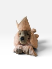 EUCRETIREDDouglas Cuddle Toys|Zaza Pink Poodle Fur Fuzzle Plush Dog 19”| #4292 picture