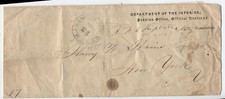 1850s Washington DC stampless free frank acting commr pension office [st.298] picture