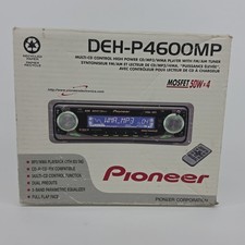 PIONEER BLUETOOTH CAR AUDIO STEREO CD OLD SCHOOL DEH-P4600MP EQ SUB VINTAGE RARE picture