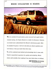 1995 Toyota 4Runner Print Ad SUV picture