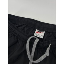 VNT 90's Nike Windbreaker Track Pants Black XL Nylon Joggers Zipper Ankle picture