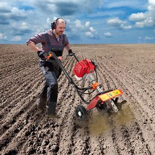 52cc Gas Power Garden Farmyard Tiller Cultivator Tilling Rototiller 2-Stroke USA picture