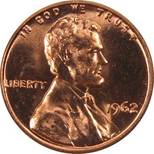 ✅ 1962-P BU UNC Lincoln Memorial BU UNCIRCULATED Coin From OBW Bank Roll picture