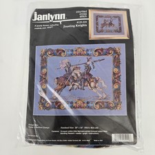 Janlynn “Jousting Knights” NOS Counted Cross Stitch Sealed #125-229 picture