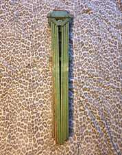 Vintage Wood Wall-Mounted Indoor Clothesline Foldable Adjustable Green/Brown picture