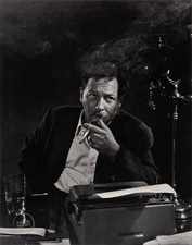 VTG Yousuf Karsh Print Tennessee Williams Engraving Art Portrait 1956 Mat 13x15 picture
