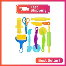 Wxqfumy Dough Tool Set, 9 Pcs Basic Dough Tools Kits for Kids, Dough Accessories picture