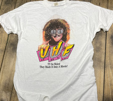 vtg 80s 1989 UHF Weird Al movie t shirt white cotton Shirt for men women PA11646 picture