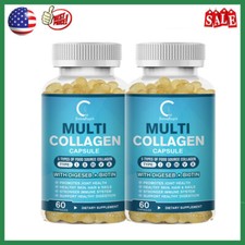 2x Multi Collagen 2000mg Anti-Aging - Contains Types I, II, III, V and X Collage picture