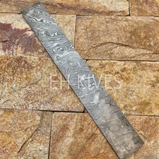 10''  Authentic Handmade Damascus Steel Twist blank billet for knifemaking picture