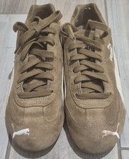 PUMA Boys Low Top Lace-Up Athletic Sneakers Beige/Bone US 6.5 picture