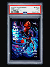 Topps 2025 Chrome Ace Bailey Ultra Violet #UV-15 PSA 9 Jazz (158651101) picture