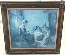 Huge Evert Pieters The New Baby 42 x 36 Dutch Painting Print  Frame Matted picture