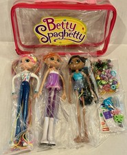 Betty Spaghetty Doll with 2 Friends Set w/Accessories Travel Case x Ohio Art NIB picture