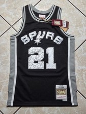 NWT San Antonio Spurs Tim Duncan Mitchell & Ness NBA 75th Diamond Jersey Men S picture