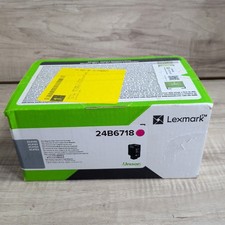 NEW GENUINE LEXMARK 24B6718 MAGENTA TONER CARTRIDGE picture