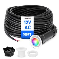 100FT 1.5in 18W LED Pool Light For Pentair GloBrite 12V AC RGB Color Changing picture
