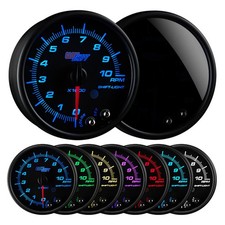 GlowShift In-Dash 10,000 RPM Tachometer Gauge Kit 3-3/4