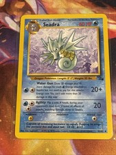 Seadra 42/62 Uncommon Fossil Pokemon Lightly Played picture