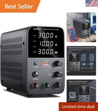 High-Precision DC Power Supply with USB Charge, Short Circuit Alarm & Control picture