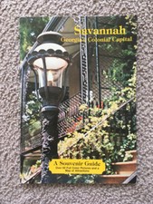 Vtg 1970's Savannah GA Souvenir Guide Booklet Brochure Travel Vacation Map USA picture
