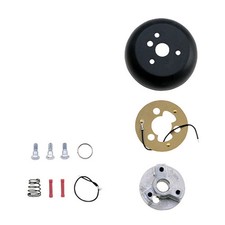 Grant 4160 Steering Wheel Adapter Hardware / Hub - Aluminum - Matte Black Trim picture