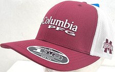 NEW Mississippi State MSU Bulldogs Maroon Columbia Mesh Snapback Trucker Cap Hat picture