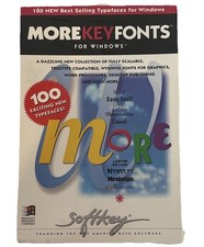 EXTREMELY RARE VINTAGE MORE KEYFONTS FOR MACINTOSH NEW SEALED picture