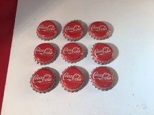 Vtg Coca Cola Bottle Caps Used Lot Of 9 picture