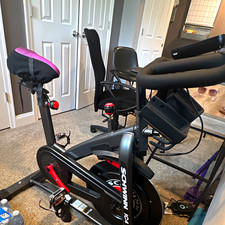 Schwinn IC4 Upright Indoor Exercise Bike, Black/Red. Barely Used. Pick up local picture