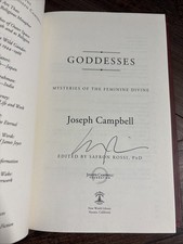 SIGNED 1st Edition Goddesses Mysteries Of The Feminine Divine by Joseph Campbell picture