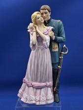 LENOX 1987 FAREWELL MY LOVE HAND PAINTED 24K PORCELAIN ROMANTIC FIGURE picture
