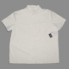 Nike 24.7 PerfectStretch Dri-FIT Snap Button Shirt Mens S Sail HQ6958-133 NWT picture