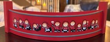 SCARCE Kari Trestakk SIGNED Norwegian Bowl Boat Hand Painted Holiday Folk Art picture