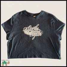 H&M Black Graphic Crop T-Shirt | XXL | NWOT | Never Worn picture