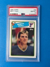 1988-89 Topps - Brett Hull #66 (RC) Graded PSA 10 Gem Mint picture