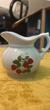 Vintage Ceramic Strawberry Ceramic Pitcher picture