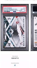 2023-24 Panini Phoenix Victor Wembanyama Instant Phenom RC #13 90/125  PSA 10 picture