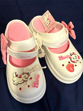 MINISO Disney Marie Girls Slip-On Flats White/Pink Bow Beaded, super cute picture
