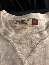 Zara Surplus Srpls Re edition Med  white t shirt Minty  studio wardrobe sale picture