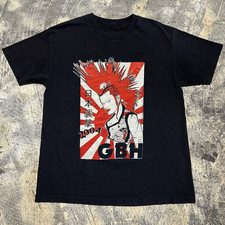 VTG GBH Band Gift Fans Short Sleeve 90s Black All Size Shirt YA34 picture