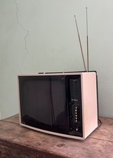 VTG Westinghouse Jet Set TV Pink Space Age CRT Portable TV 1970s Working⁠ picture