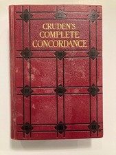 Cruden’s Complete Concordance | Antique copy | 1930 Edition | HC Good Condition picture