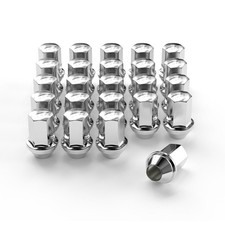 24pcs Chrome Lug Nuts, M14x1.5, 7/8