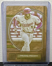 Freddie Freeman 2025 Topps Museum Club Dodgers Yellow Printing Plate 1/1 #66 picture