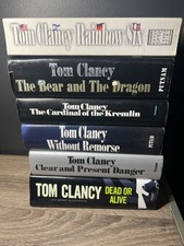 Set of 6 Tom Clancy Hardcover/paperback Books with Dust Jackets picture