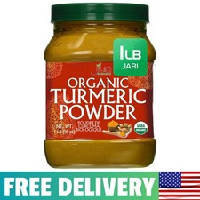 Organic Turmeric Powder 1 Pound Jar by Jiva Organics - 1 (Pack of 1) picture