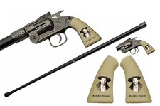 Wild Bill Hickok Western Revolver Handle Walking Cane - 36