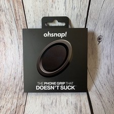 OhSnap Snap 5 Magnetic UltraThin Phone Grip & Stand w/ Magsafe - Boring Black picture